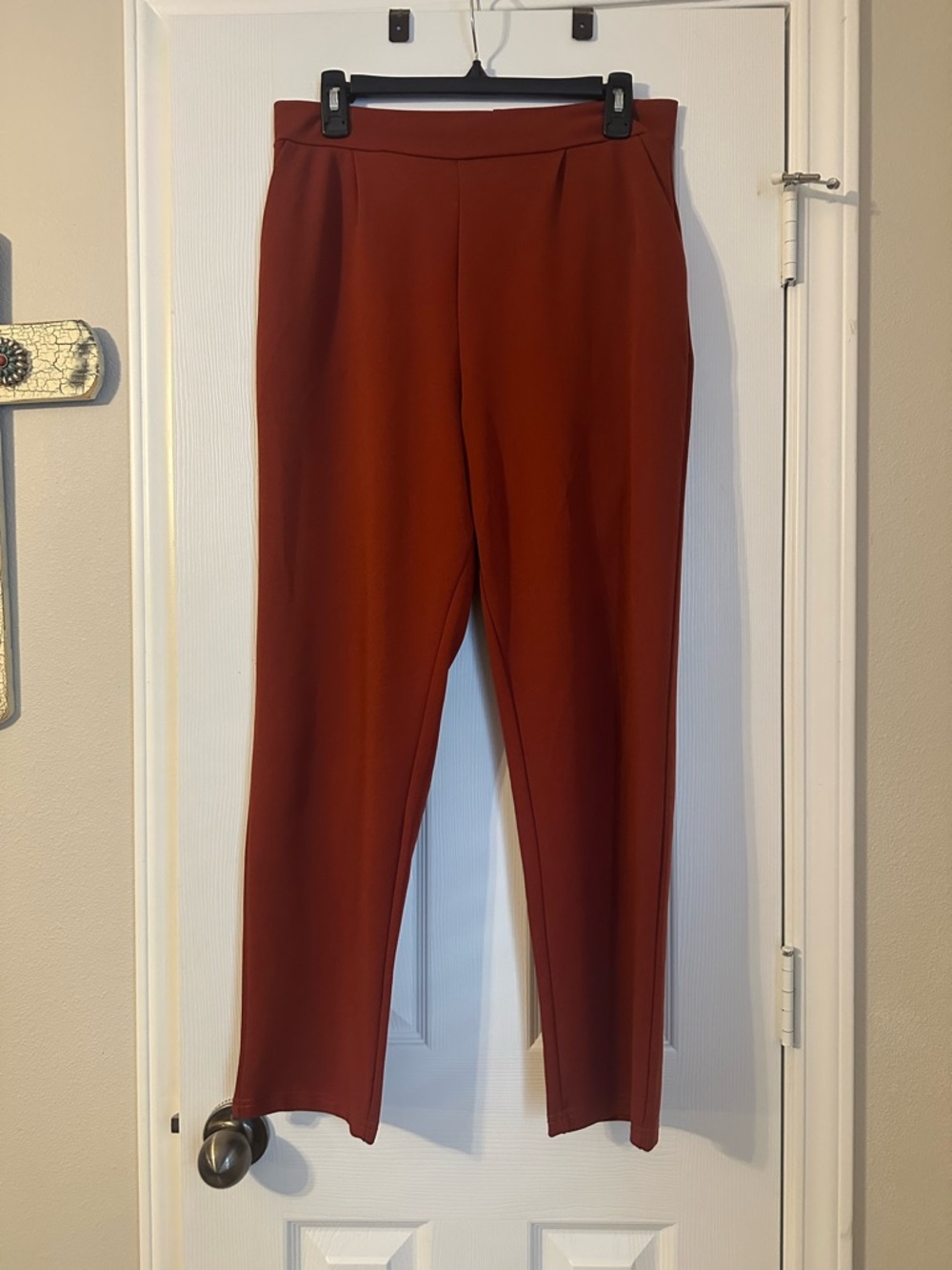 Women's Rust Straight-Leg Ponte Pants